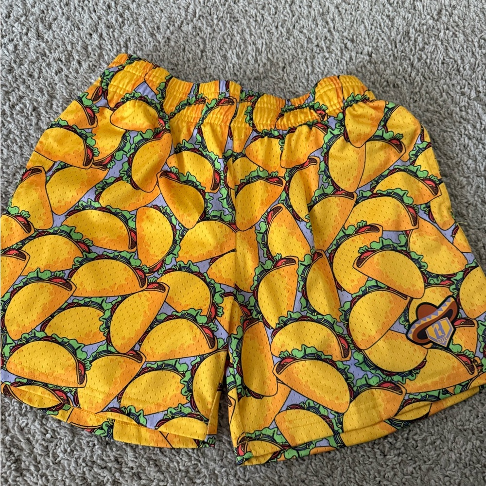 Taco Print Kids Shorts